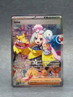 Pokemon - 269/193 Iono SV02 Paldea Evolved Special Illustration Rare Holo NM TCG - Image 1