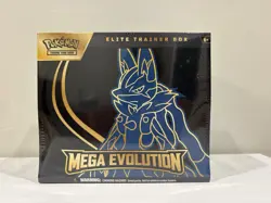 Pokemon Mega Evolution Elite Trainer Box Promo Booster Lucario Riolu English - Image 1