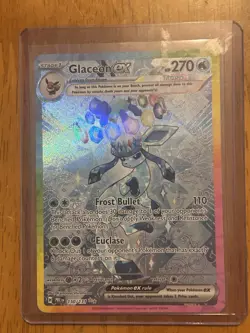 Glaceon SiR Prismatic Evolutions 150/131 Full Art Secret Rare NM Pokemon Card - Image 2