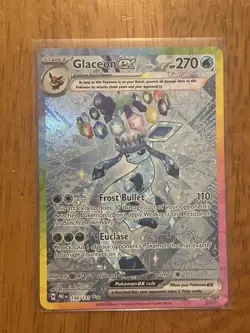 Glaceon SiR Prismatic Evolutions 150/131 Full Art Secret Rare NM Pokemon Card - Image 5