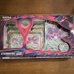 Pokemon Eternatus VMAX Premium Collection Kit Promo Pin Oversized Card English - Image 1