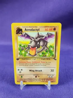 1999 Pokemon Fossil 1 Aerodactyl-1st Edition Non Holo- - Image 1