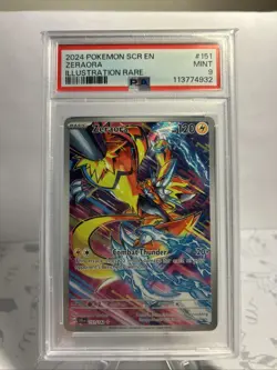 Zeraora Pokemon 151/142 - Illustration Rare - Stellar Crown - PSA 9 - Image 2
