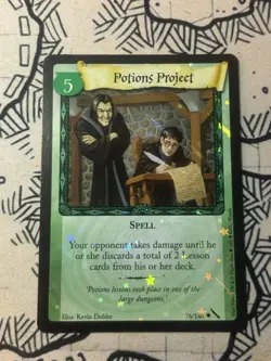 “Potions Project” Foil Harry Potter TCG Trading Card By Wizards Of The Coast NM - Image 1