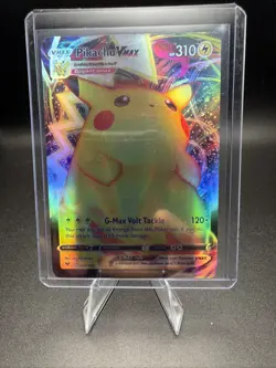 Pokemon Pikachu VMAX Ultra Rare Full Art Holo 044/185 Vivid Voltage 310 HP Eng - Image 1