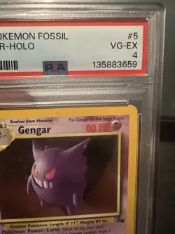 PSA 4 1999 Fossil Gengar Holo 5/62 Holo Foil WOTC Pokemon Unlimited - Image 3