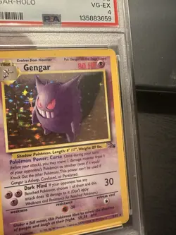 PSA 4 1999 Fossil Gengar Holo 5/62 Holo Foil WOTC Pokemon Unlimited - Image 4
