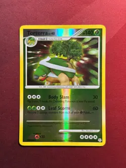 TORTERRA 17/130 Diamond & Pearl REVERSE HOLO RH rare Pokemon TCG card NM - Image 1