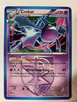 CROBAT - 55/135 - Plasma Storm - * RARE * - * HOLO * - Pokemon Card - NM - Image 1