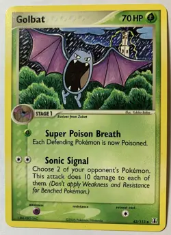 GOLBAT - 43/113 - EX Delta Species - 2005 - Uncommon - Vintage Pokemon Card - NM - Image 1