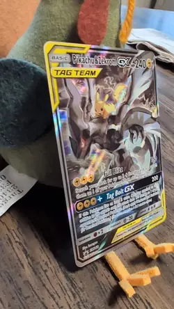 Pokemon TCG Pikachu & Zekrom GX Black Star Promo Card SM168 with Tin NEAR MINT - Image 2