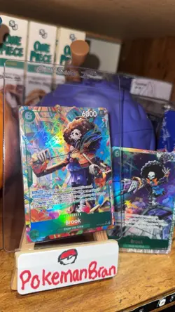 One Piece TCG Brook Alternate Art OP15-032 Adventure onKami's Island + Brook SR - Image 1