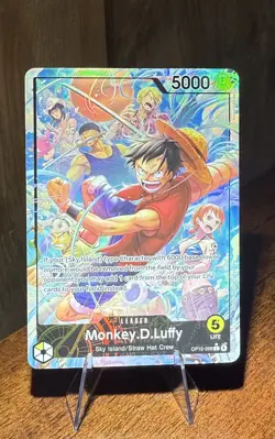 One Piece TCG Monkey.D.Luffy OP15-098 Leader Alt Art - Image 1