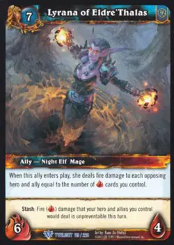 World of Warcraft TCG Lyrana of Eldre'Thalas - Twilight of the Dragons 119/220 - Image 1