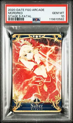 PSA 10 Fate/Grand Order FGO Arcade Mordred Stage 5-Fatal FOIL - Image 1