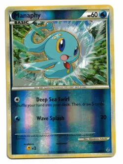 Pokemon Card: Manaphy REVERSE HOLO 3/95 HGSS Unleashed Set Rare! NM - Image 1