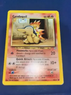 cyndaquil Neo Genesis Pokemon Card 57/111 lightly played - Image 1