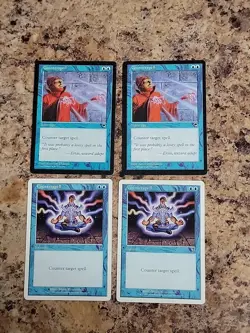 Counterspell 4x MtG Seventh Edition 7th & Tempest SP/NM Playset - Image 1