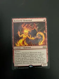 Rotisserie Elemental Mtg Wilds of Eldraine Regular Rare 148 - Image 1