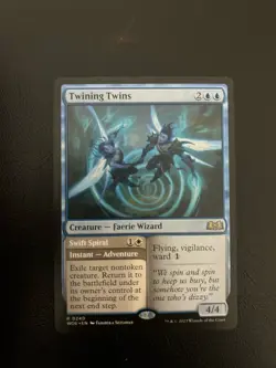 Twining Twins Mtg Wilds of Eldraine Regular Rare 240 - Image 1