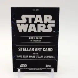 Zorii Bliss 2025 Topps Star Wars Smugglers Outpost Stellar Art Card #SAS-100 - Image 2