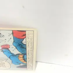 1966 Donruss Marvel Super Heroes Card # 5 Captain America Rookie Card! - Image 2