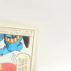 1966 Donruss Marvel Super Heroes Card # 5 Captain America Rookie Card! - Image 4