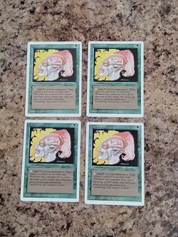 MTG 4x Llanowar Elves Revised Edition Regular LP Playset X4 - Image 2