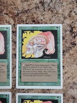 MTG 4x Llanowar Elves Revised Edition Regular LP Playset X4 - Image 4