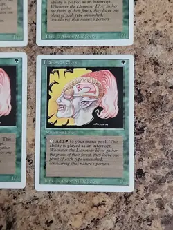MTG 4x Llanowar Elves Revised Edition Regular LP Playset X4 - Image 5