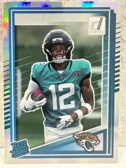 2025 Panini Donruss TRAVIS HUNTER RC No Name Holo Rated Rookie SP JAX JAGUARS 🔥 - Image 1
