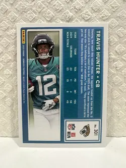 2025 Panini Donruss TRAVIS HUNTER RC No Name Holo Rated Rookie SP JAX JAGUARS 🔥 - Image 4