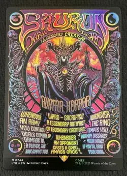 MTG - LTR - Sauron, the Dark Lord - Showcase Poster Foil - M 0744 NM - Image 1