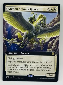 MTG Archon of Sun's Grace (Extended Art) Theros Beyond Death Regular - Image 1