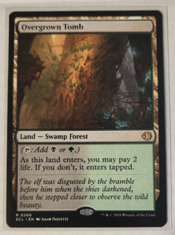 OVERGROWN TOMB - Lorwyn Eclipsed - MTG Rare #266 - Magic: The Gathering - Image 1