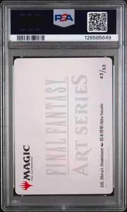 Jill, Shiva's Dominant (Art Series) #43/53 Final Fantasy MTG Gold Stamp PSA 10 - Image 2
