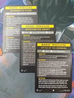 Magic Minigame Card Set of 3 | 7% Off 2+ | UB: LOTR | NM MTG - Image 1