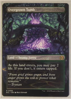 OVERGROWN TOMB - Borderless - Lorwyn Eclipsed - MTG Rare #350 - Image 2