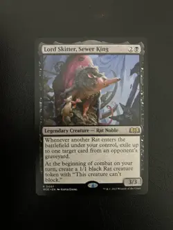 Lord Skitter, Sewer King Mtg Wilds of Eldraine Regular Rare 97 - Image 1
