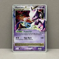 Pokemon Mewtwo LV.X DP28 SVP Black Star Promo Holo 2008 TCG Card Nintendo - Image 1