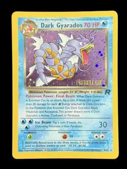 Pokemon TCG Dark Gyarados 8/82 Prerelease Team Rocket Set WOTC Vintage - Image 1