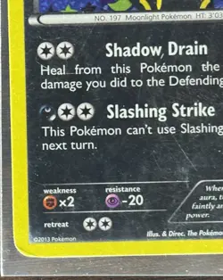 2013 Pokemon Umbreon BW93 Black & White Holo - Image 3