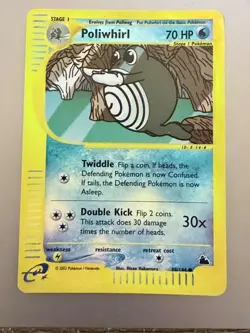 Pokemon Skyridge Poliwhirl 88/144 Reverse Holo 💧 Vintage WOTC e‑Reader (2003) - Image 1