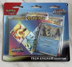 (2) Pokemon Prismatic Evolutions Tech Sticker Collection Sealed - Image 3