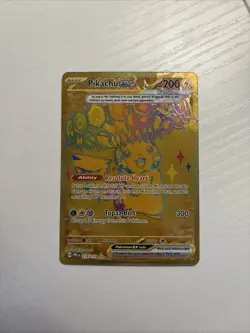 Pokemon TCG Pikachu ex 179/131 Prismatic Evolutions Gold Hyper Rare NM Pokemon - Image 1