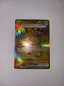 Pokemon TCG Pikachu ex 179/131 Prismatic Evolutions Gold Hyper Rare NM Pokemon - Image 3