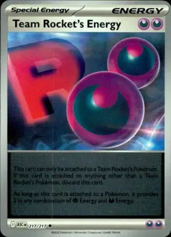 Team Rocket's Energy 217/217 ME: Ascended Heroes Pokemon Reverse Holo NM - Image 1