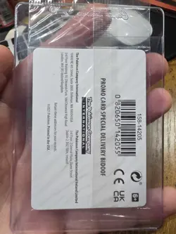 Pokemon TCG Special Delivery Bidoof SWSH177 Black Star Promo Card Sealed - Image 2