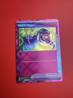 Hero's Cape 152/162 ACE SPEC - Temporal Forces Pokemon Card - NM - Image 1