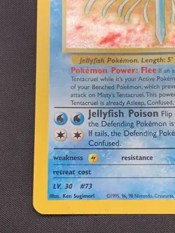 Pokemon TCG Misty's Tentacruel Gym Heroes Holo Card 10/132 Vintage WotC LP - Image 4